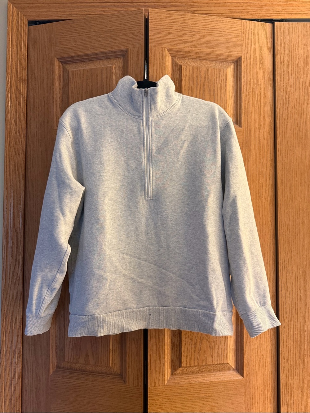 lululemon athletica Women's Light Gray Half-Zip Pullover